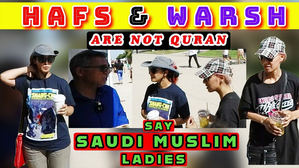Saudi Muslim women say that Hafs and Warsh are not Quran./balboa park